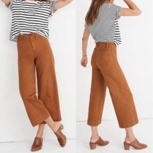 Madewell Emmett Wide-Leg Crop Pants, Size 28